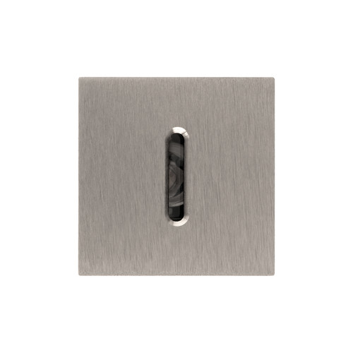 Petit Square Large Recessed Low Level Wall Light 350mA Nickel 1W