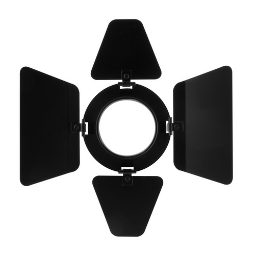 Tube Integrated LED Barn Doors Black