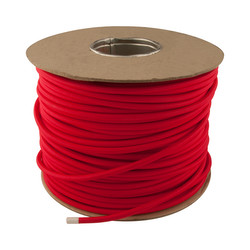 Braided Cloth Round Flex 3 Core Cable 100M 0.75mm² Poppy Red