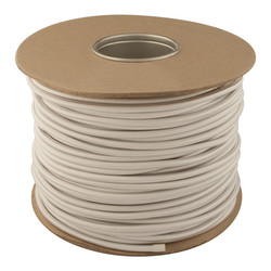 Braided Cloth Round Flex 3 Core Cable 100M 0.75mm² Silver