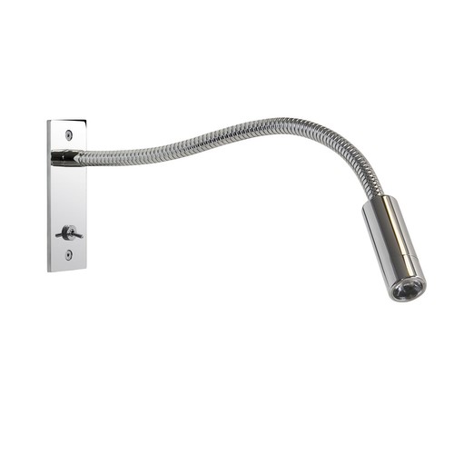 Leo Wall Switched LED 240V 3W Polished Chrome
