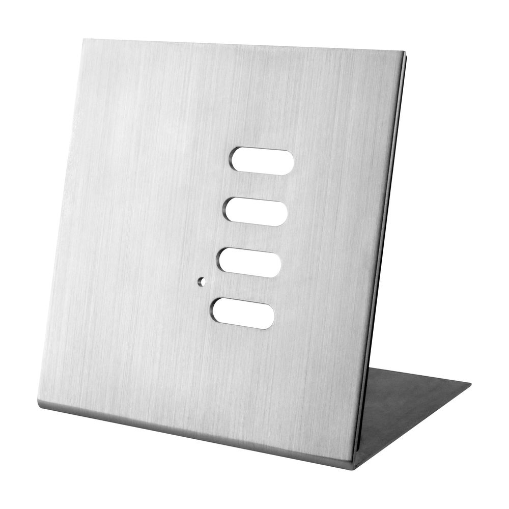 Wise Flip Intense/Fusion 4 Channel Free Standing Plate Satin Stainless Steel