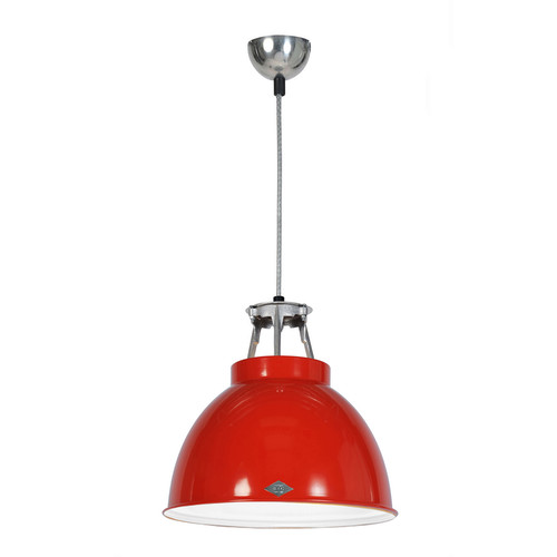 Titan Size 1 Pendant Light Red / White 150W
