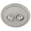 Compasso Downlight Double LED Nickel 3000K Warm White