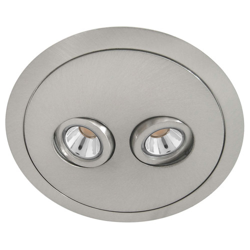 Compasso Downlight Double LED Nickel 3000K Warm White