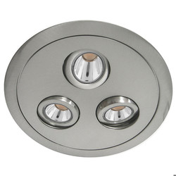 Compasso Downlight Triple LED Nickel 3000K Warm White