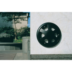 Hubcap E27 Outdoor Low Level Light 240V Black 60W