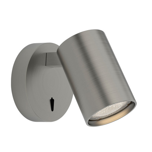 Ascoli Single Switched Wall Light 240V 6W Matt Nickel