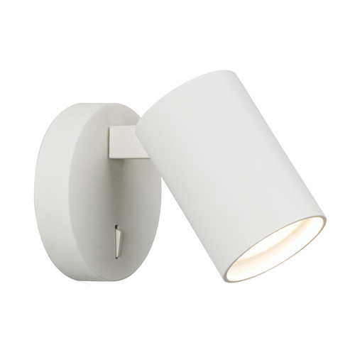 Ascoli Single Switched Wall Light 240V 6W Textured White