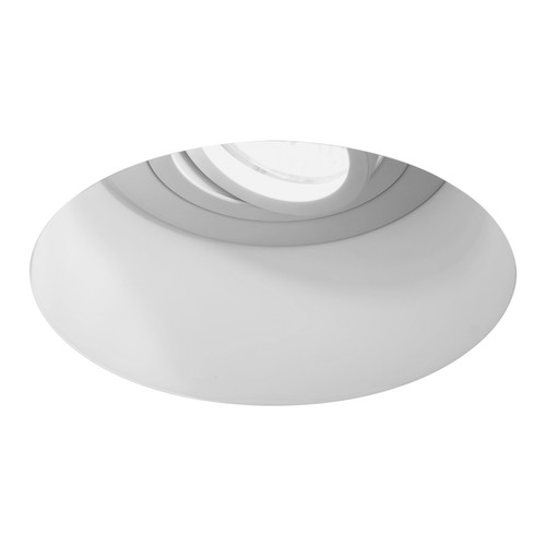 Blanco Plaster Trimless Round Adjustable Sharp Edge Downlight GU10 240V White 50W