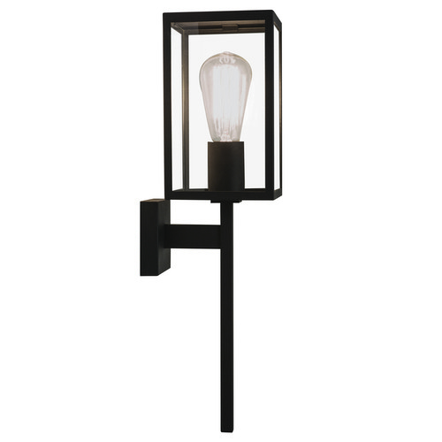 Coach 130 Outdoor Garden Lantern Wall Light 240V Black 60W