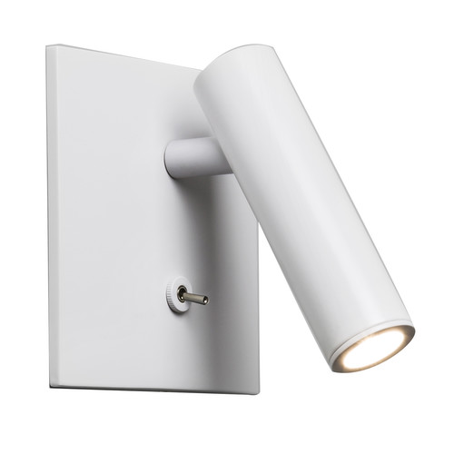Enna Recess Square Switched LED Wall Light Matt White 4.5W