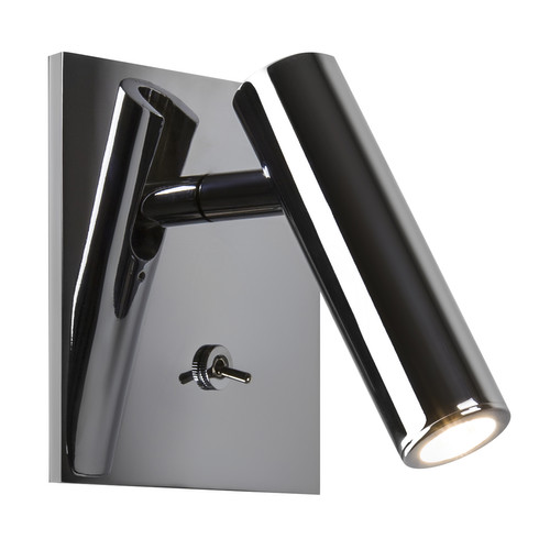Enna Recess Square Switched LED Wall Light Polished Chrome 4.5W