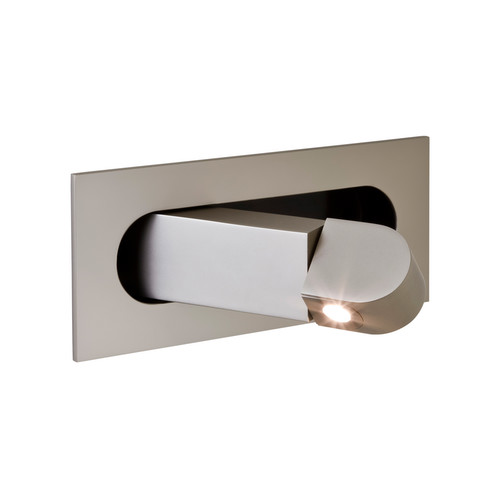 Digit II LED Bedside Wall Light 240V 4.8W Matt Nickel