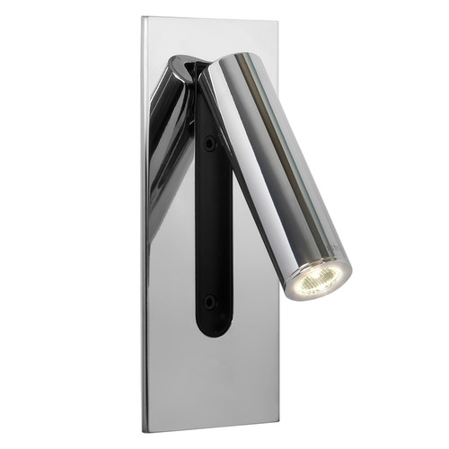 Fuse Unswitched LED  Wall 240V 3W Chrome