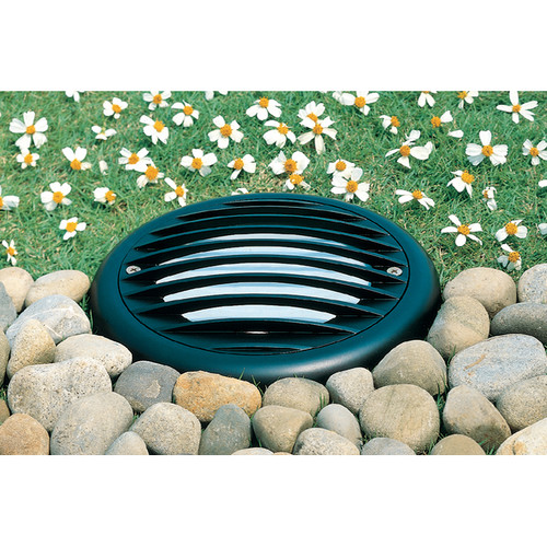 Disc Recessed Garden Light 240V Black 100W