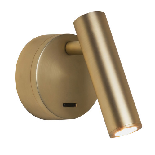 Enna Surface LED Switched Wall Light Matt Gold 4.5W