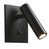 Enna Recess Square Switched LED Wall Light Matt Black 4.5W