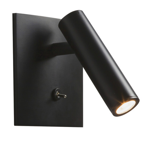 Enna Recess Square Switched LED Wall Light Matt Black 4.5W