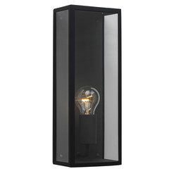 Messina 130 Outdoor Garden Wall Light 240V 60W Textured Black