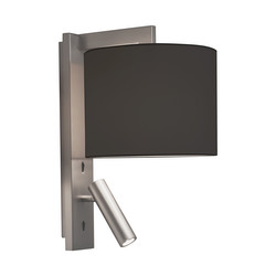 Ravello LED Reading Light Wall Light 240V Matt Nickel 40W / Reading 3W LED