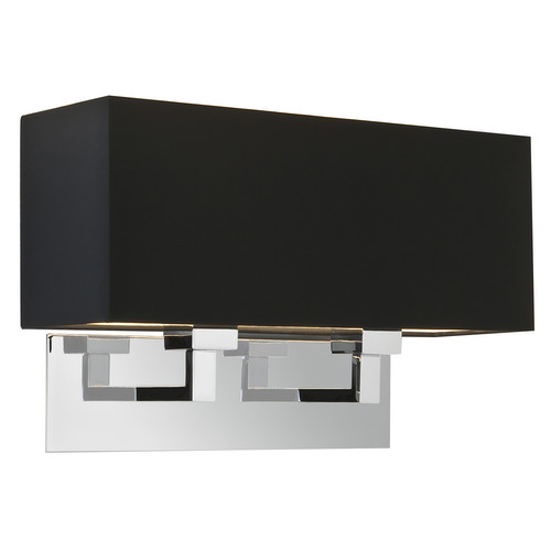 Park Lane Twin Wall Light 240V 2 x 60W Polished Chrome