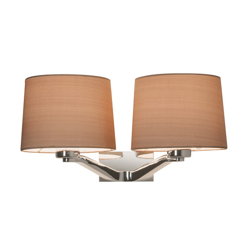 Montclair Twin Wall Light 240V (7477) Polished Chrome 2 x 60W