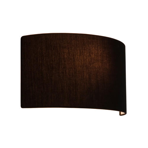 Semi Drum 320 Wall Light Shade Black 170x320x118mm