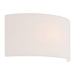 Semi Drum 400 Wall Light Shade White 200x400x135mm
