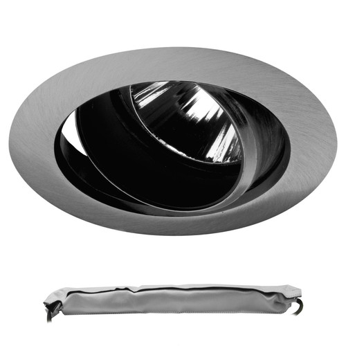 Elegant LED Downlight GU10 Emergency Kit Nickel 9W