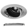 Elegant LED Downlight GU10 Emergency Pack Kit with LiFePO4 Lithium Battery Chrome 9W