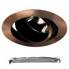 Elegant LED Downlight GU10 Emergency Pack with LiFePO4 Lithium Battery Kit Bronze 9W