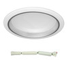 Frisbee Downlight 18W 240V Emergency Kit 90° 3000K Warm White