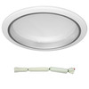 Frisbee Downlight 25W 240V Emergency Kit 90° 3000K Warm White