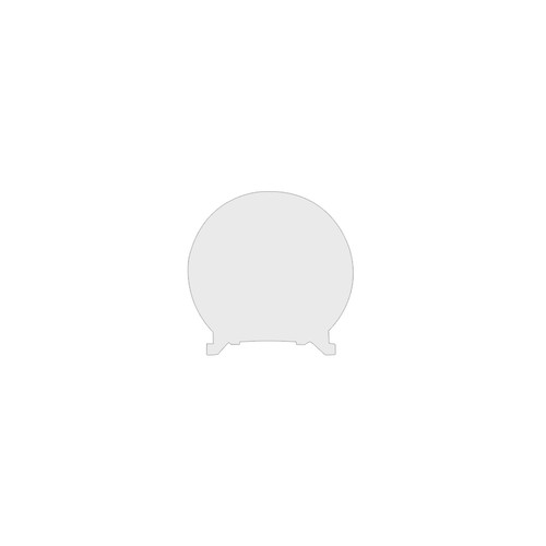LED Diva 2 Round End Cap White