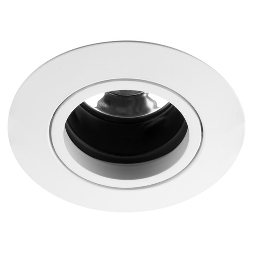 Rock 'n' Roll Fixed Downlight Black Baffle Downlight GU10 240V 50W White
