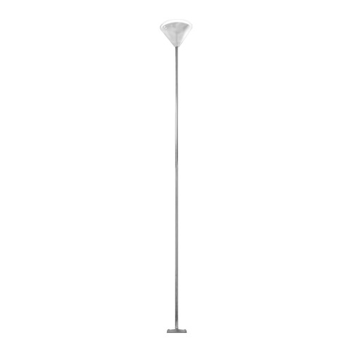 Three Circuit Surface Track Suspension Rod Stainless Steel/Clear Base 1 metre