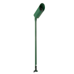LED Hood Long Outdoor Garden Spike Light Green 12V 5W 3000K Warm White