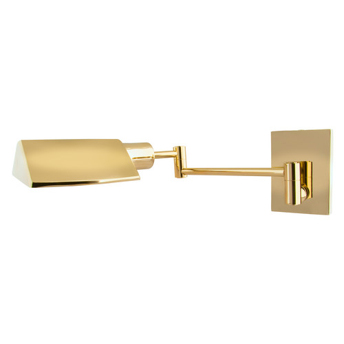 Baldwin Adjustable Double Hood Wall Light 240V 60W Brass