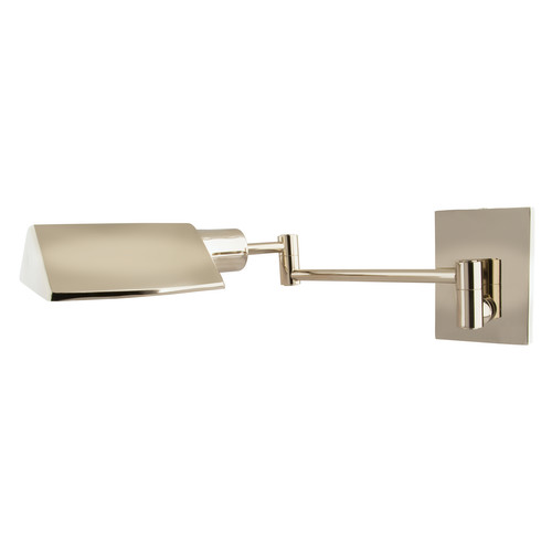 Baldwin Adjustable Double Hood Wall Light 240V 60W Nickel