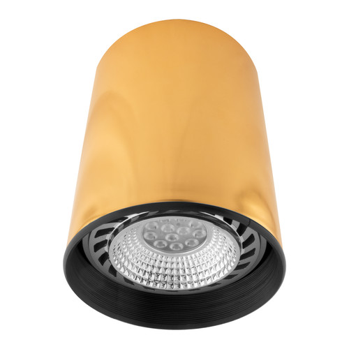 Can Surface Downlight Large Brass 150W