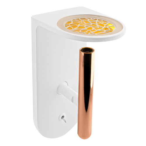 2 Nights LED Wall Light 4W White / Copper