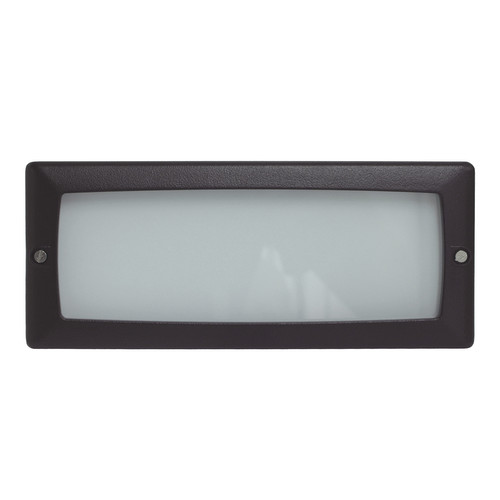 Recessed Brick Light G23 240V Black Open