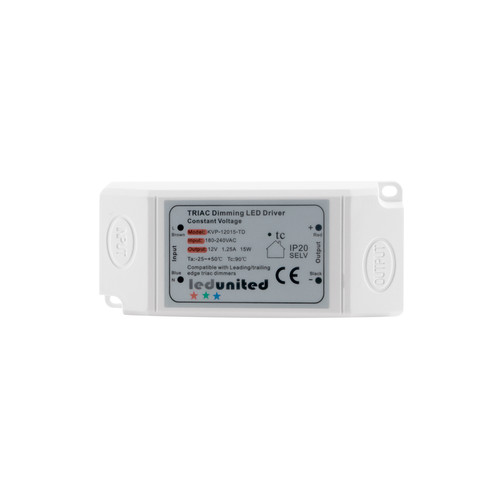 Triac LED Dimming Driver 15W 12V (Constant Voltage)