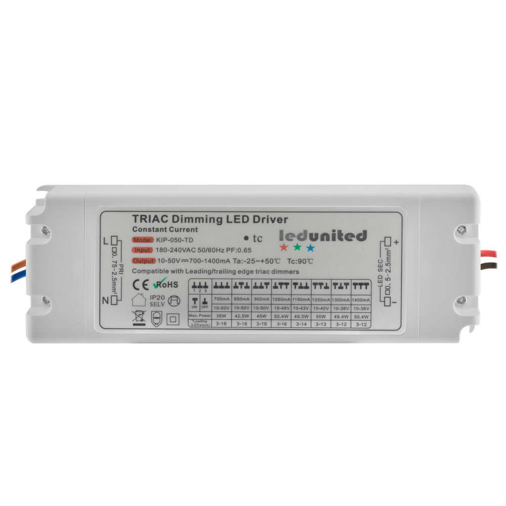 Dimmable LED Driver 1W-50W (Constant Current) 50W 700mA-1400mA | Mr ...