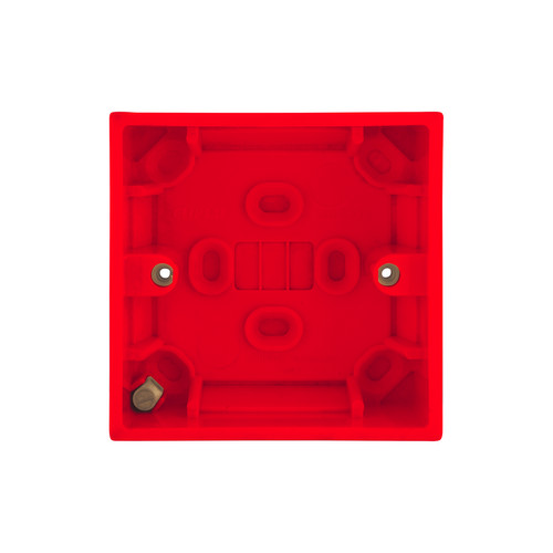 Single Plate Back Box Plastic 35mm