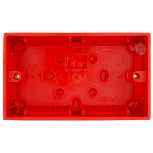 Double Plate Back Box Plastic 35mm