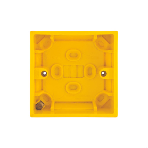 Single Plate Back Box Plastic 35mm