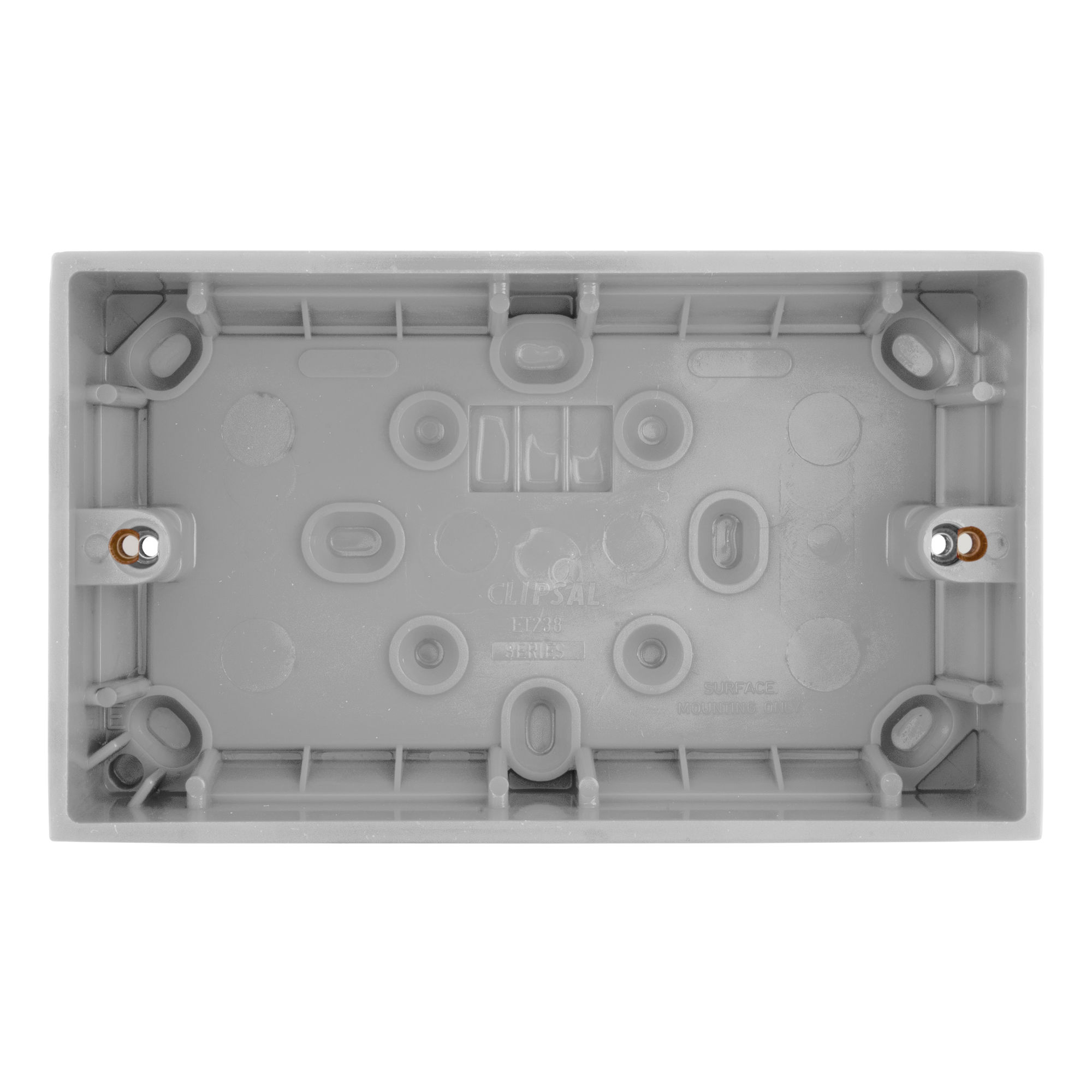 Double Plate Back Box Plastic 35mm Mr Resistor Lighting