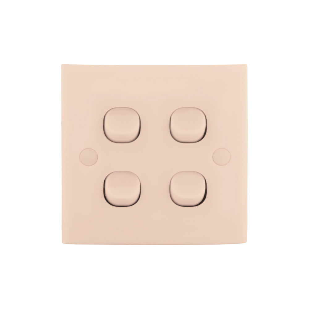 Rocker Switch 4 Gang 10A 4 Way | Mr Resistor Lighting